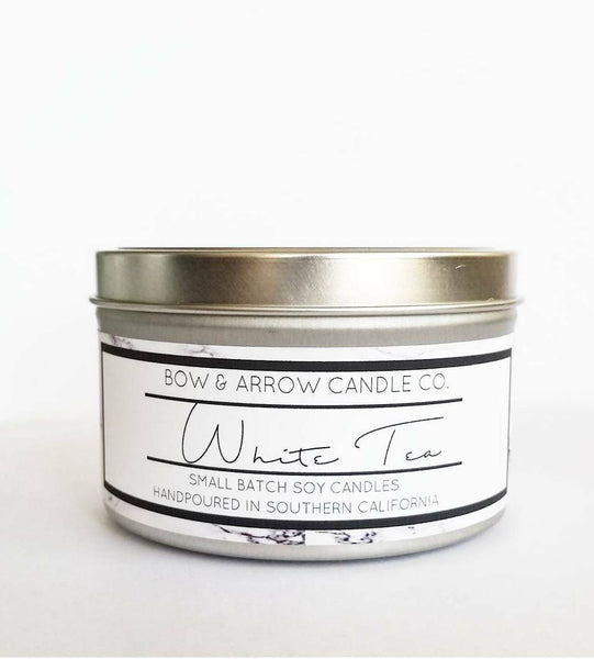 White Tea 8 oz Soy Candle