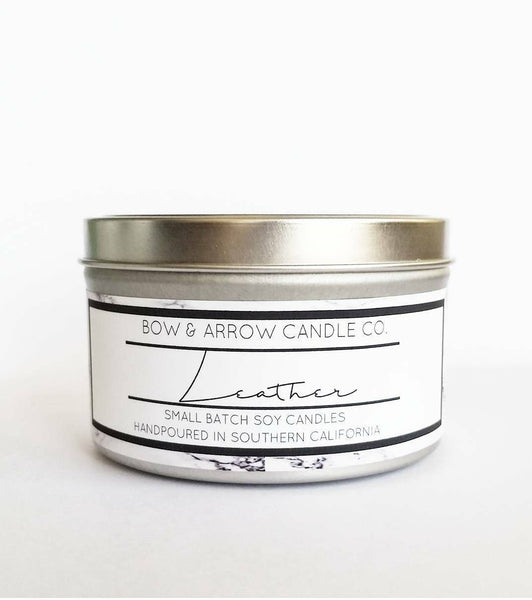 Leather 8 oz Soy Candle