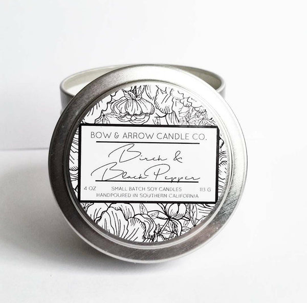 Birch & Black Pepper 4 oz Soy Candle