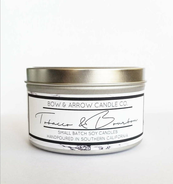 Tobacoo & Bourbon 8 oz Soy Candle
