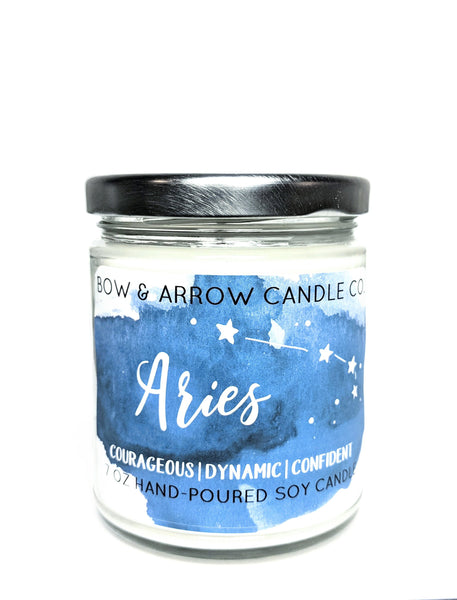 Aries Zodiac 7 oz Soy Candle