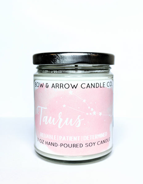 Taurus Zodiac 7 oz Soy Candle