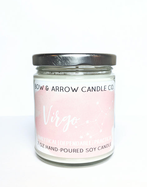 Virgo Zodiac 7 oz Soy Candle
