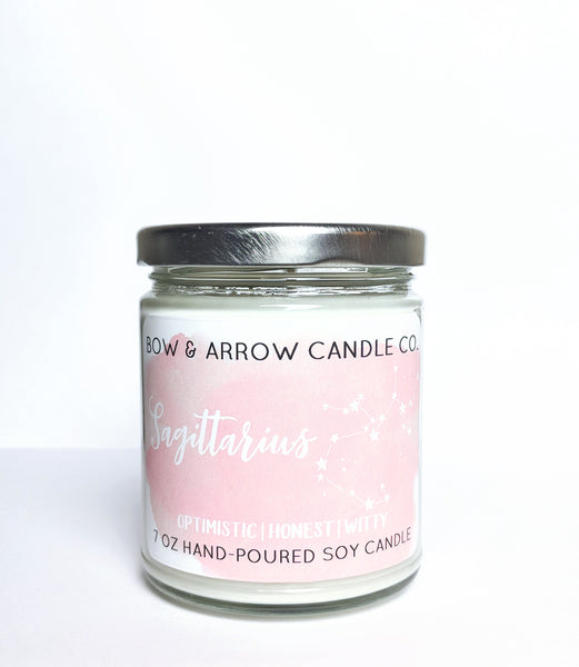 Sagittarius Zodiac 7 oz Soy Candle