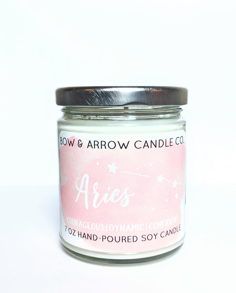 Aries Zodiac 7 oz Soy Candle