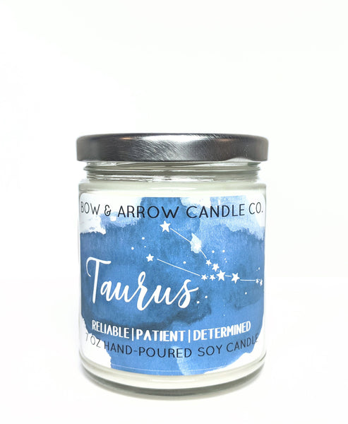 Taurus Zodiac 7 oz Soy Candle