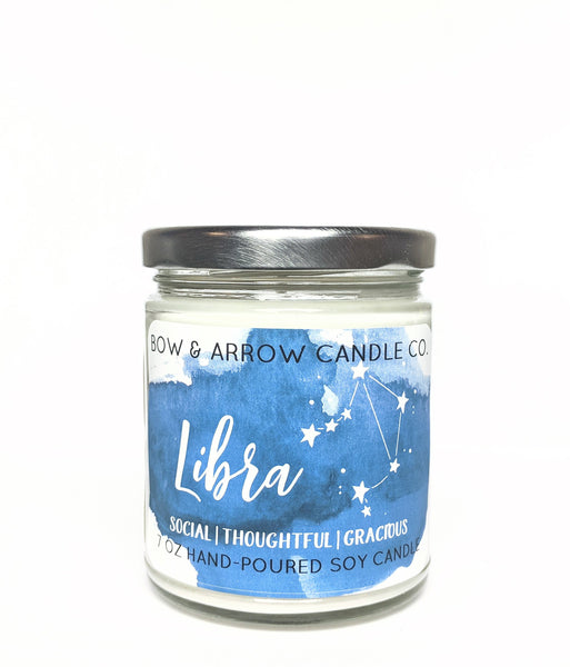 Libra Zodiac 7 oz Soy Candle