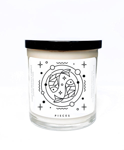 Pisces Zodiac 10 oz Soy Candle