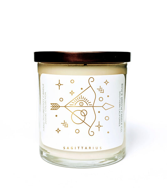 Sagittarius Zodiac 10 oz Soy Candle