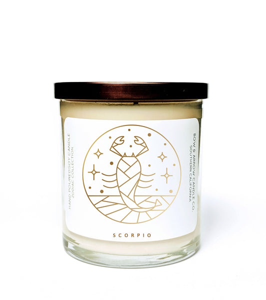 Scorpio Zodiac 10 oz Soy Candle