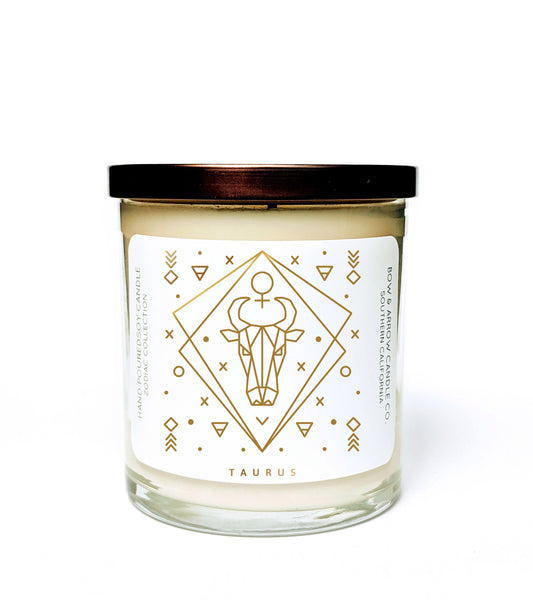 Taurus Zodiac 10 oz Soy Candle