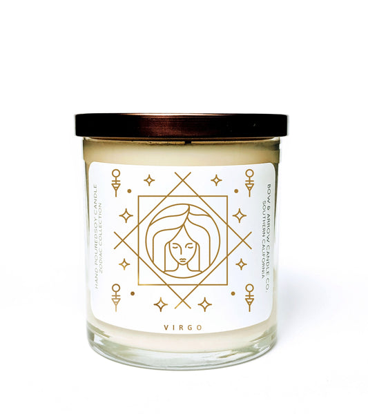 Virgo Zodiac 10 oz Soy Candle