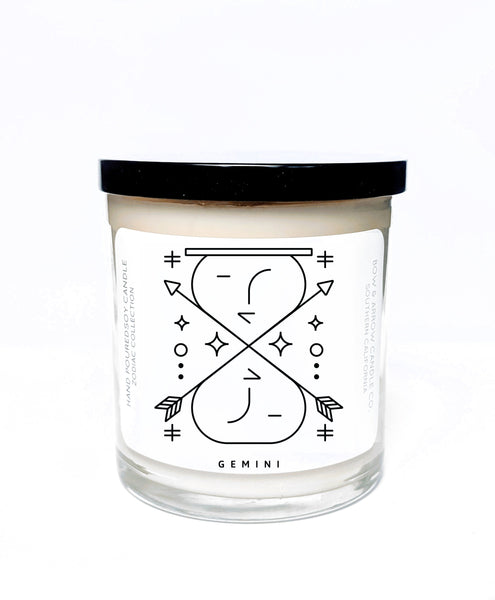 Gemini Zodiac 10 oz Soy Candle