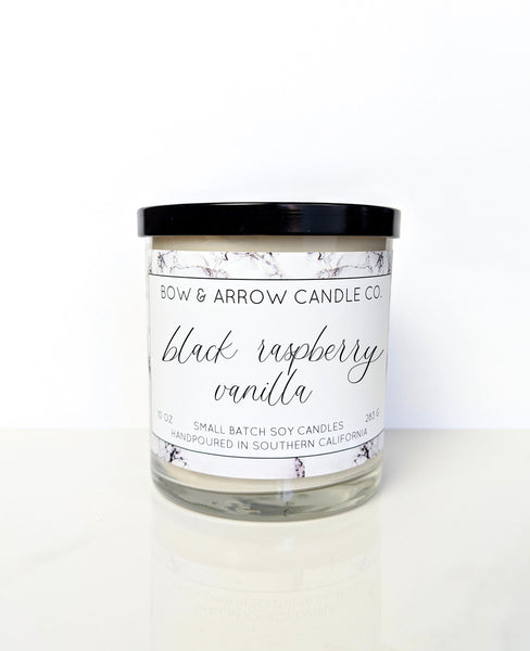 Black Raspberry Vanilla 10 oz Soy Candle