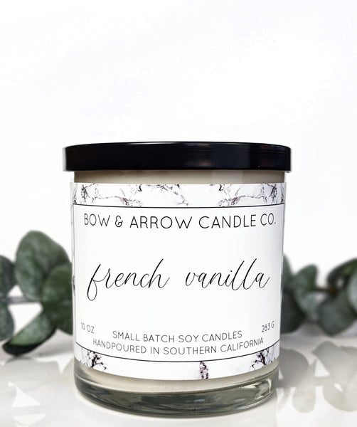French Vanilla 10 oz Soy Candle