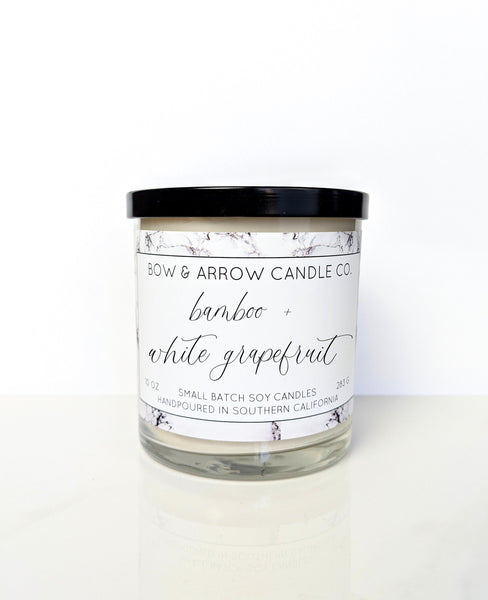 Bamboo & White Grapefruit 10 oz Soy Candle