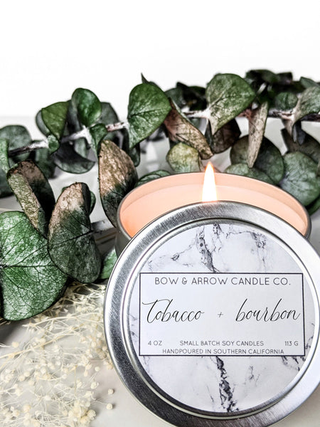 Tobacco & Bourbon 4 oz Soy Candle
