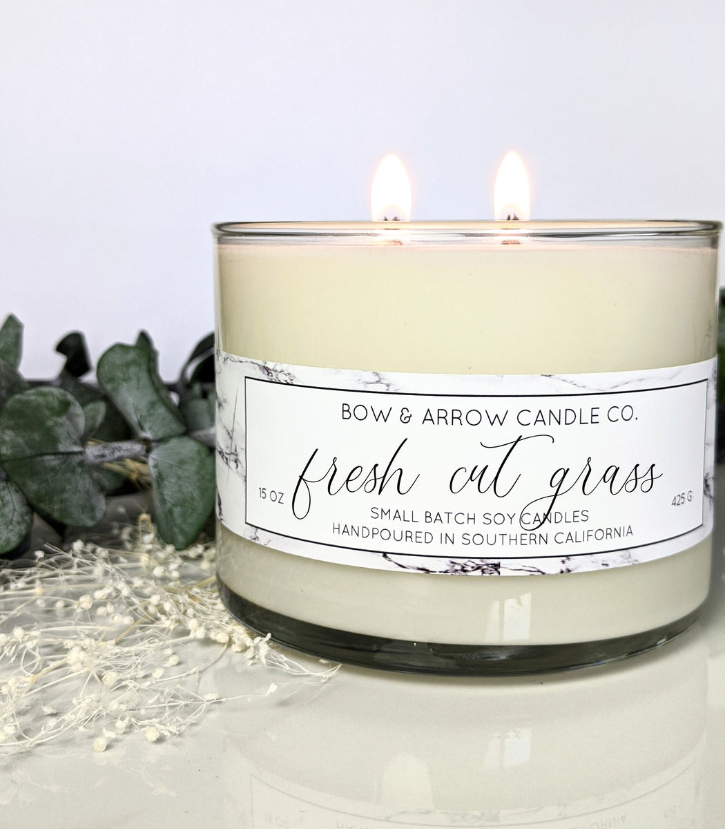 Morning Walk - Fresh Cut Grass Soy Candle – Wicks+Paws Candle Co