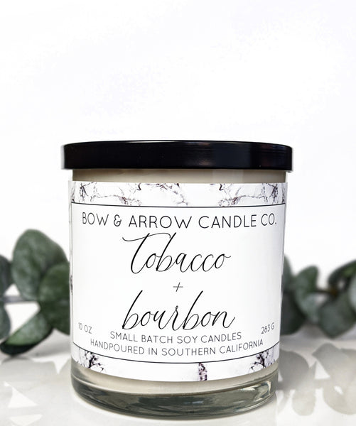 Tobacco & Bourbon 10 oz Soy Candle
