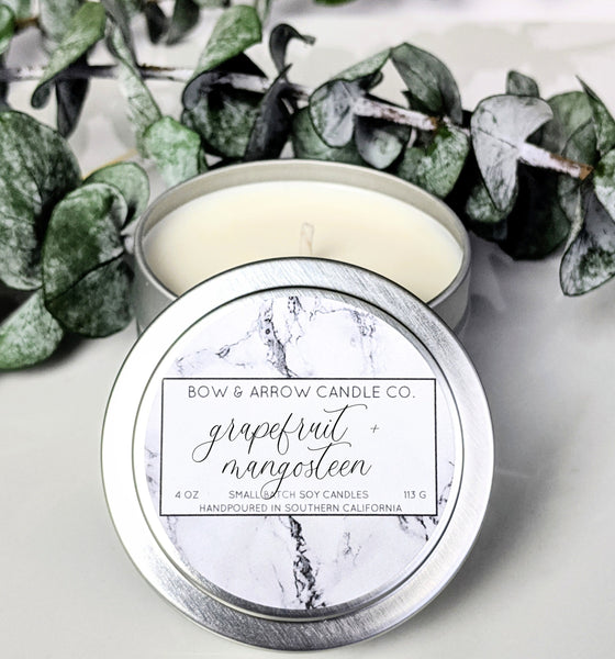 Grapefruit & Mangosteen 4 oz Soy Candle