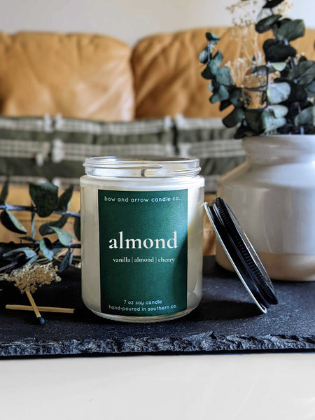 Almond 7 oz Candle- Emerald Collection