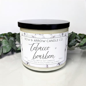 Tobacco & Bourbon 18 oz Double Wick Soy Candle