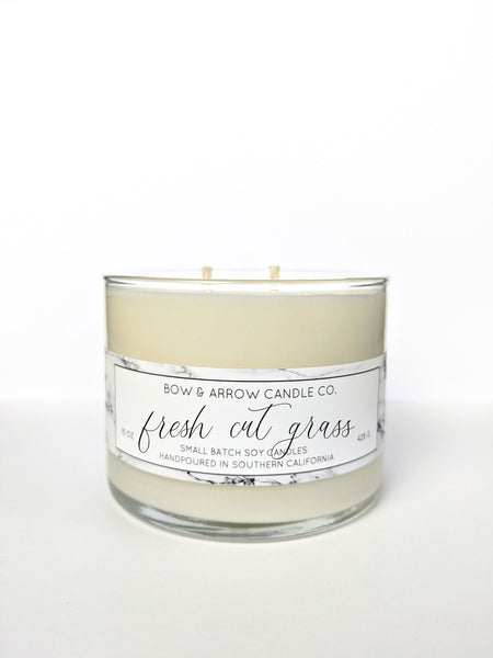 Fresh Cut Grass 15 oz Double Wick Candle
