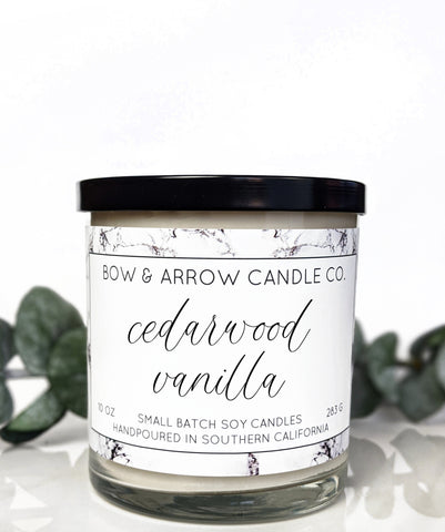 Cedarwood Vanilla 10 oz Soy Candle
