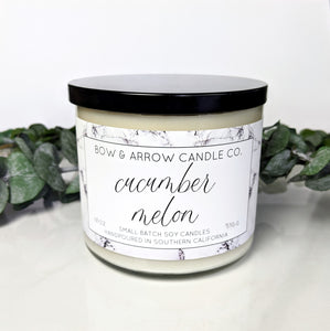 Cucumber Melon 18 oz Double Wick Soy Candle