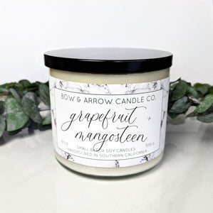 Grapefruit & Mangosteen 18 oz Double Wick Soy Candle