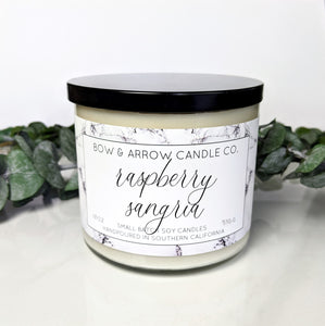 Raspberry Sangria 18 oz Double Wick Soy Candle