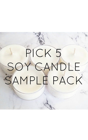 Pick 5 Soy Candle Sample Pack