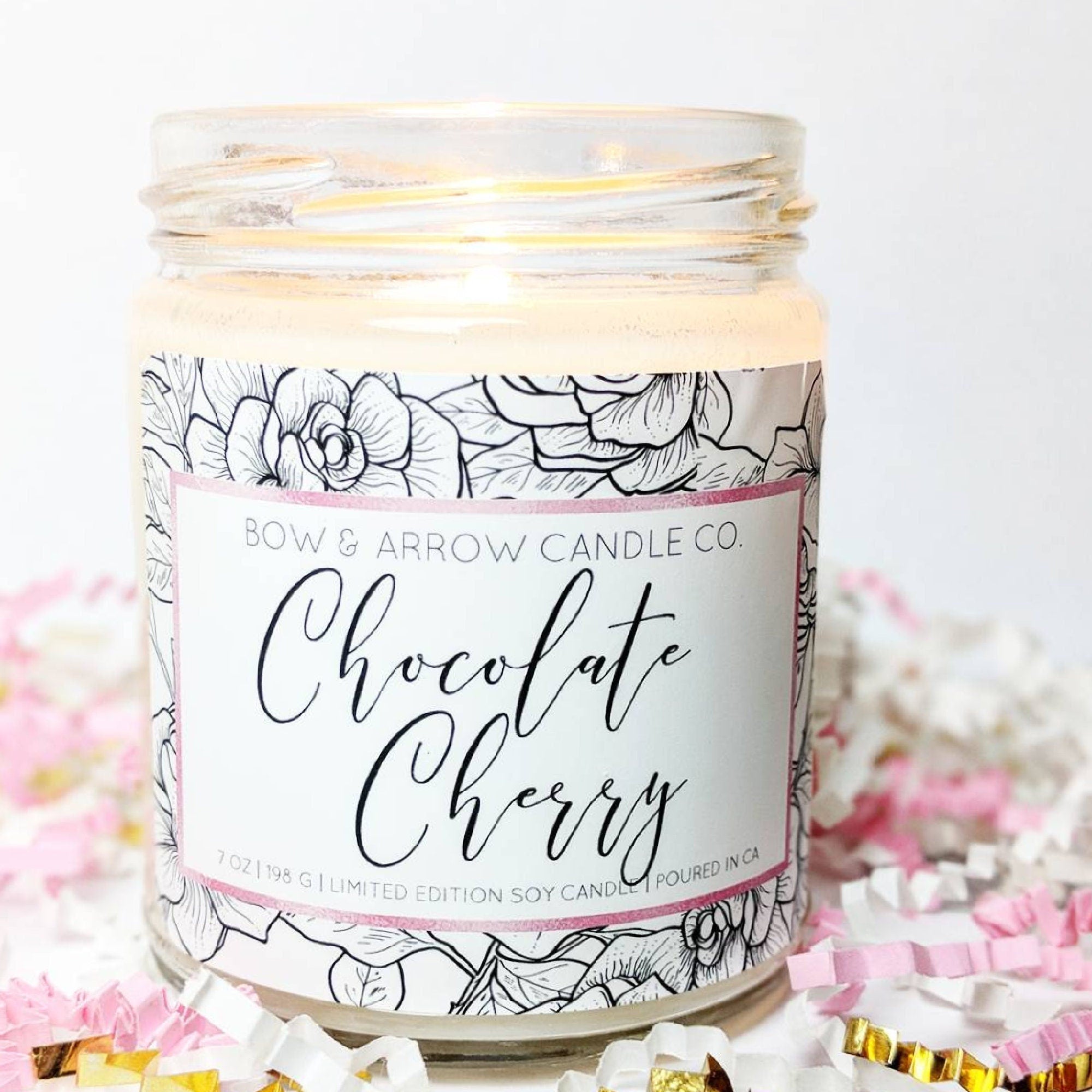 Chocolate Cherry 7 oz Soy Candle